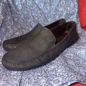 To Boot New York Navy Nubuk Drivers, Alligator Embossed,‎ Men’s Size 9, GUC